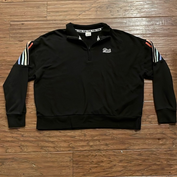 Pink Victoria’s Secret Long Sleeve Sweatshirt Size L - Picture 1 of 6